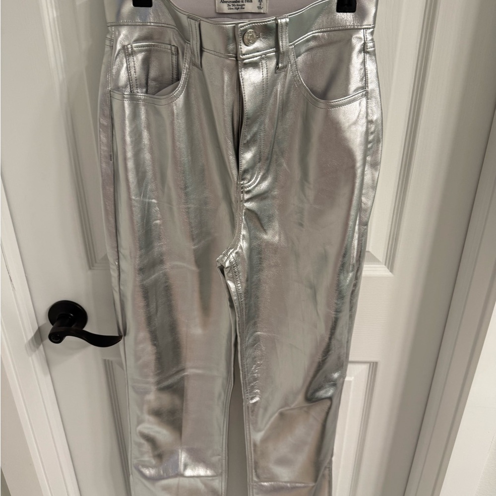 Abercrombie & Fitch Silver High Rise Jeans